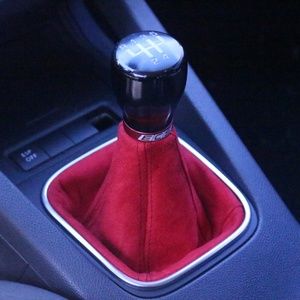 Red Suede Shift Boot